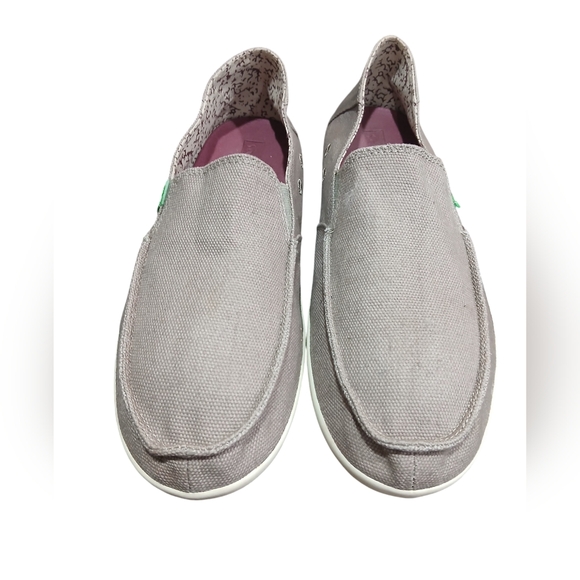 New Sanuks Beige Boat Slip On Shoes Womans size 10 - Picture 2 of 8